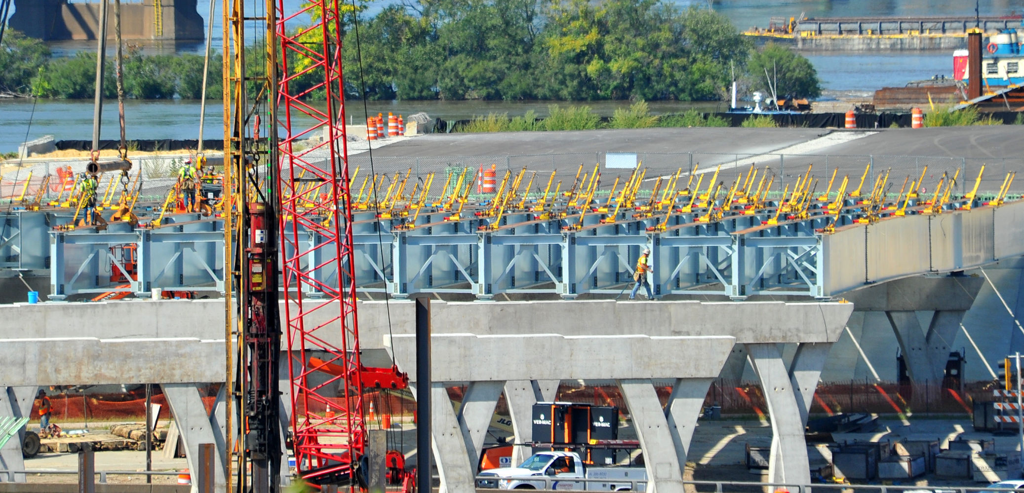 Interstate 74 bridge construction update
